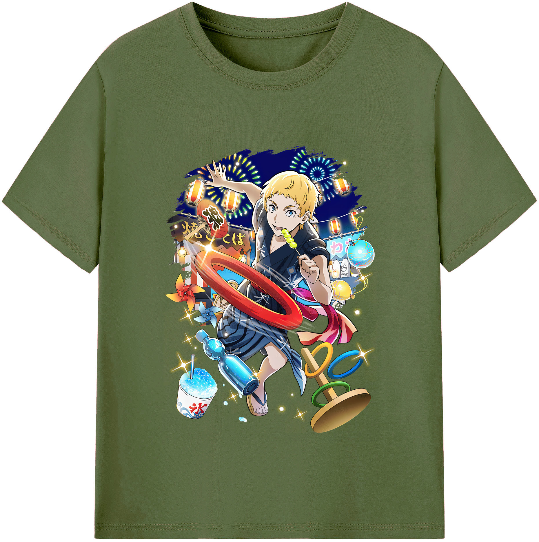 （画像用） 文豪ストレイドッグス Bungo Stray Dogs 綿100％半袖Tシャツ（フロントプリント）